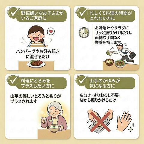 【青森県産100%・自社農場栽培】山芋パウダー 100g お味噌汁にかけるだけ とろみづけ ※使い方など何でもご質問受付中！
