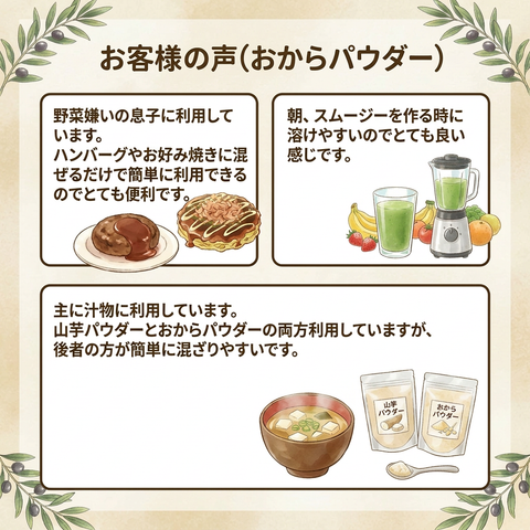 [100% Aomori Soybeans] Okara Powder 100g | Additive-Free, Ultra-Fine Powder, Loads You with Nutrition with Just One Spoon 